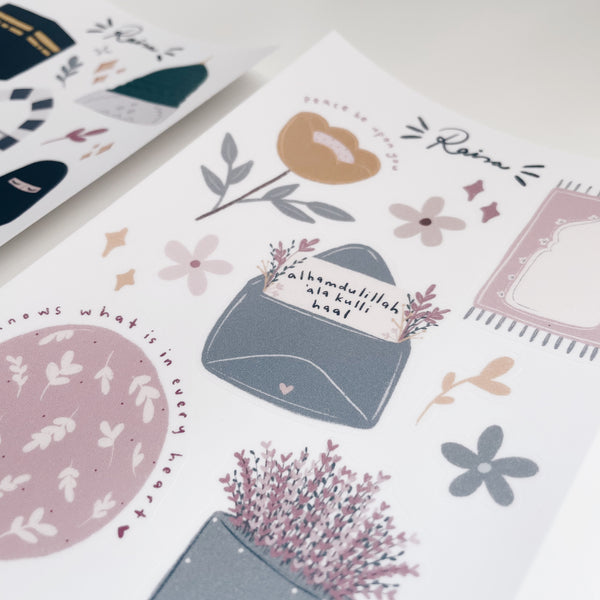 A6 Sticker Sheet : Floral