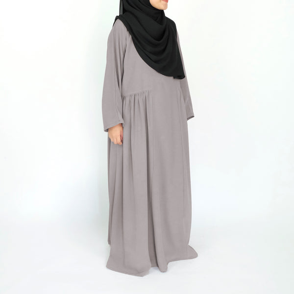 Side Ruffle Dress : Taupe