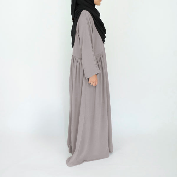 Side Ruffle Dress : Taupe