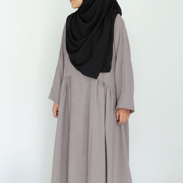 Side Ruffle Dress : Taupe