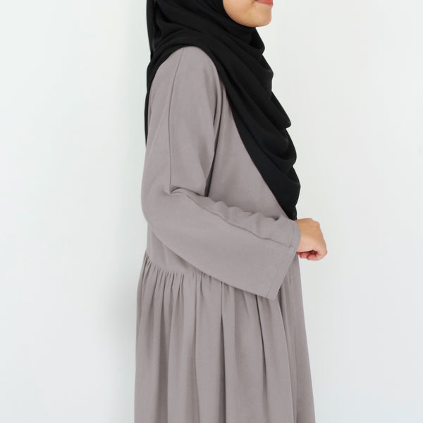 Side Ruffle Dress : Taupe