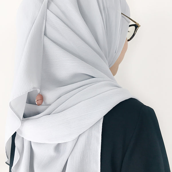 Textured Chiffon : Light Grey