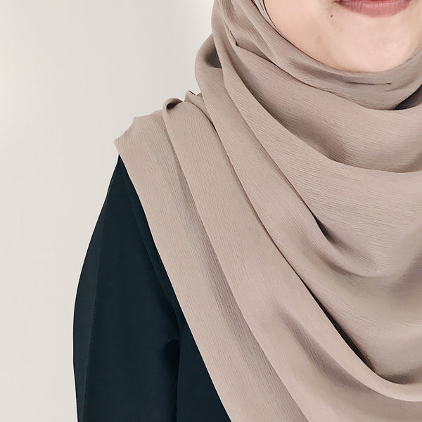 Textured Chiffon : Mocha