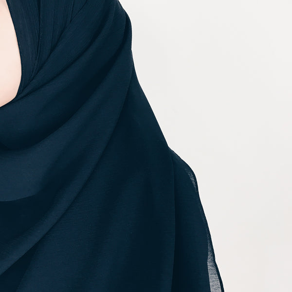 Textured Chiffon : Black