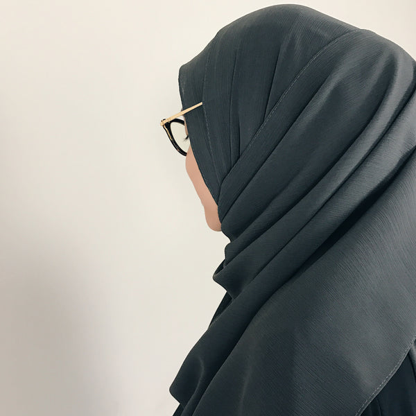 Textured Chiffon : Dark Grey