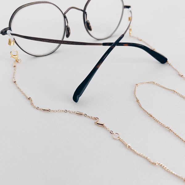 Mask Chain : Gold Beads