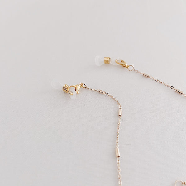 Mask Chain : Gold Beads