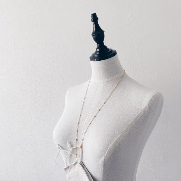 Mask Chain : Gold Beads