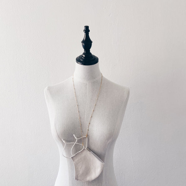 Mask Chain : Gold Beads