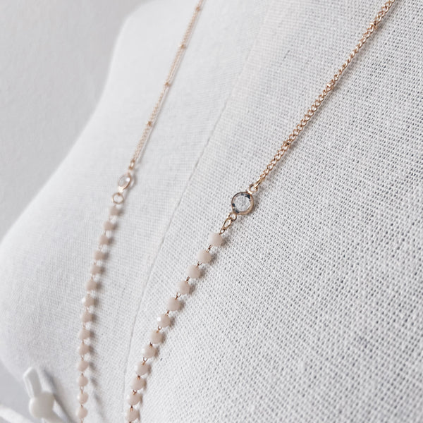 Mask Chain : Blush Beads