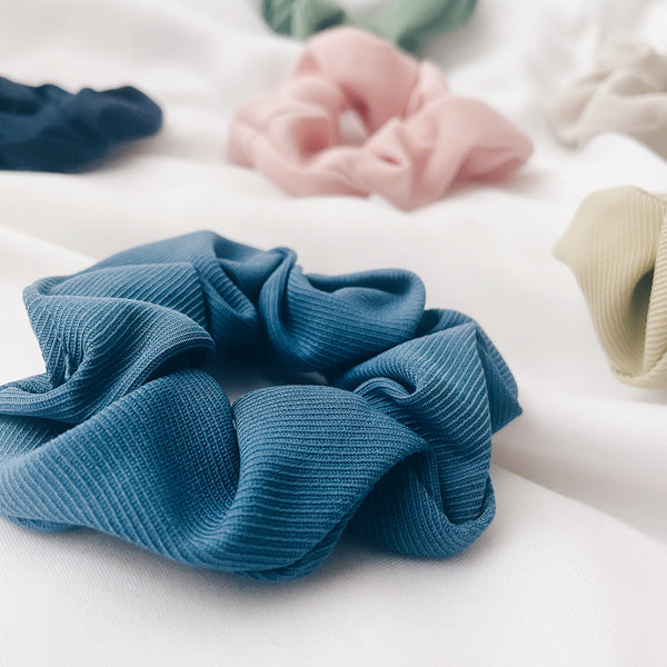 Scrunchie : Navy & Green