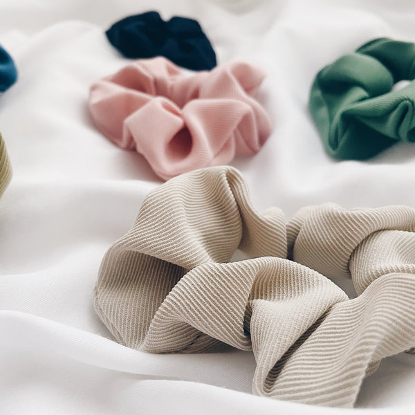 Scrunchie : Navy & Green