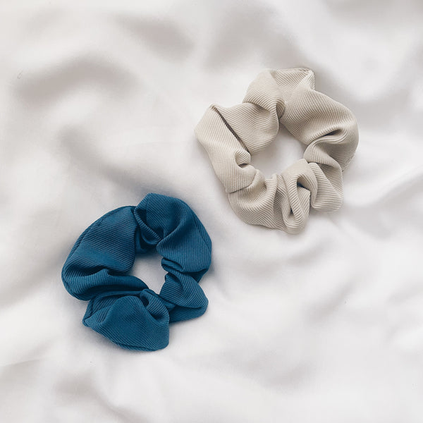 Scrunchie : Navy & Green