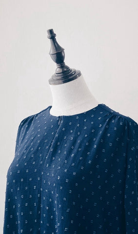 The Dotted Dress : Navy