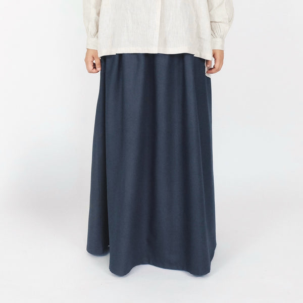 Cotton Pocket Skirt : Deep Grey