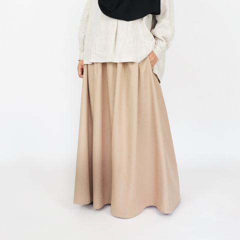 Cotton Pocket Skirt : Sand