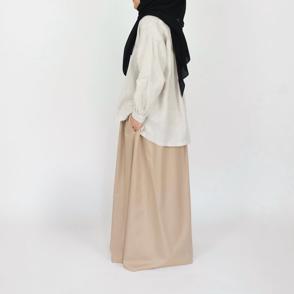 Cotton Pocket Skirt : Sand