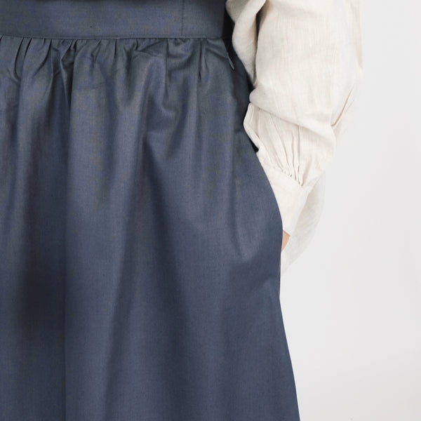 Cotton Pocket Skirt : Deep Grey