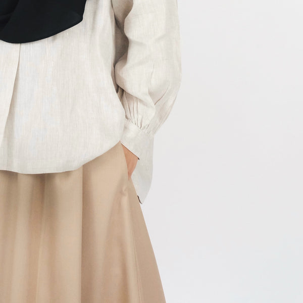 Cotton Pocket Skirt : Sand