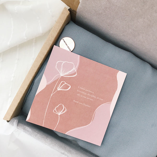 Teachers' Day Card : E (with box)