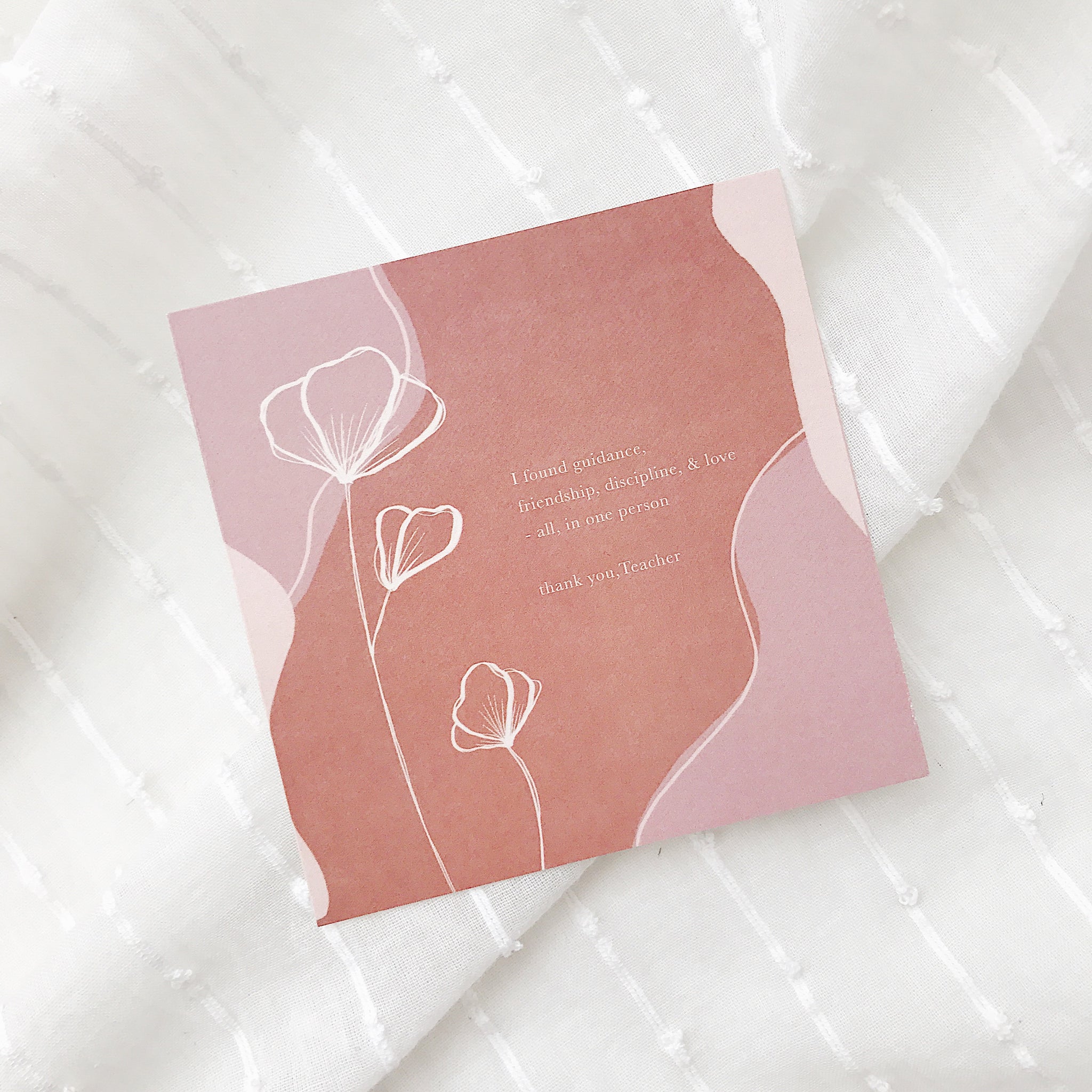 Teachers' Day Card : E