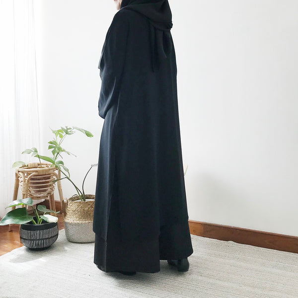 Midi Slit Dress : Black