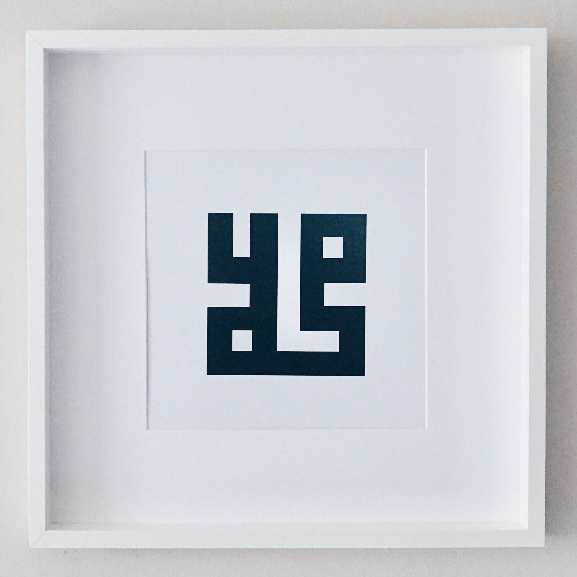 Muhammad : Square Kufic (White)