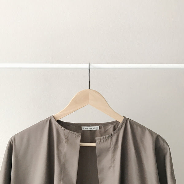 Oversized Cotton Cardigan : Oak