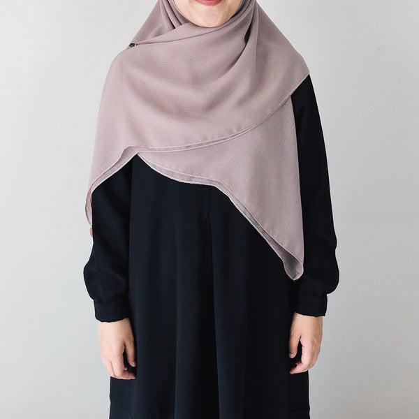 [Scarf 45"] Textured Viscose : Latte