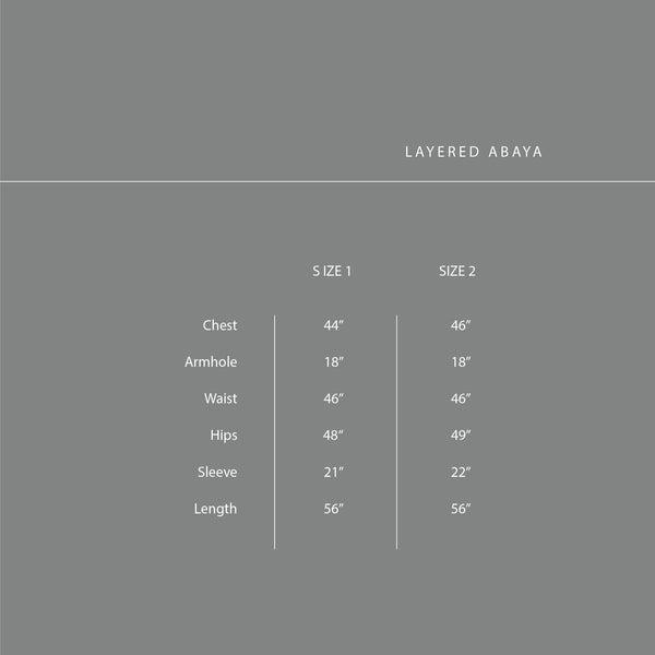 Capsule Collection : Layered Abaya