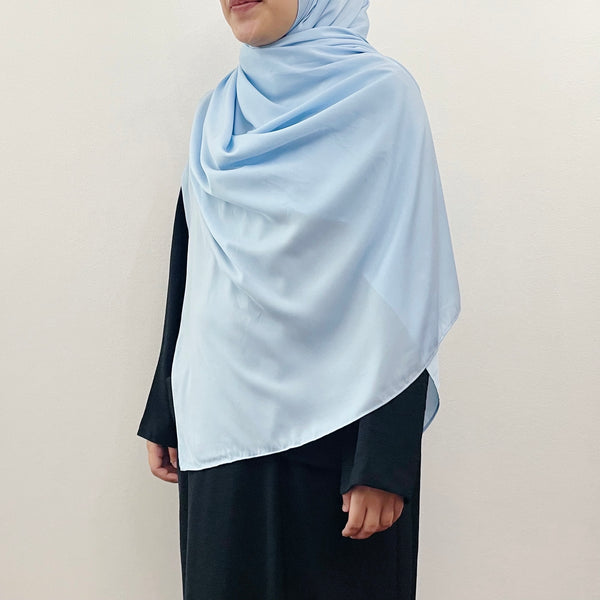 Super Wide Shawl (MS) : Light Blue