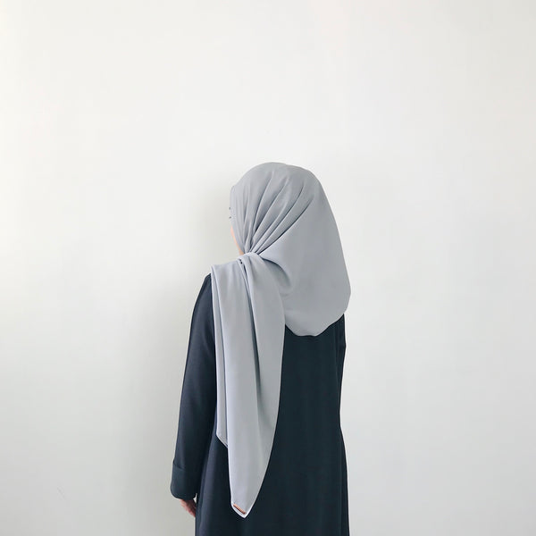 Korean Chiffon : Light Grey