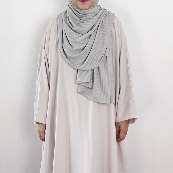 Ribbed Jersey : Light Grey