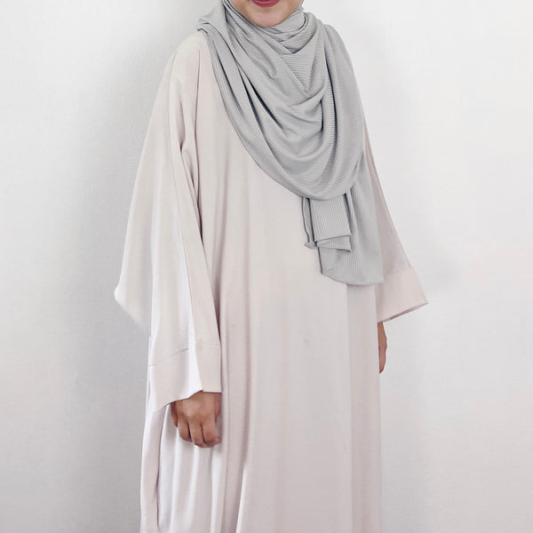 Ribbed Jersey : Light Grey