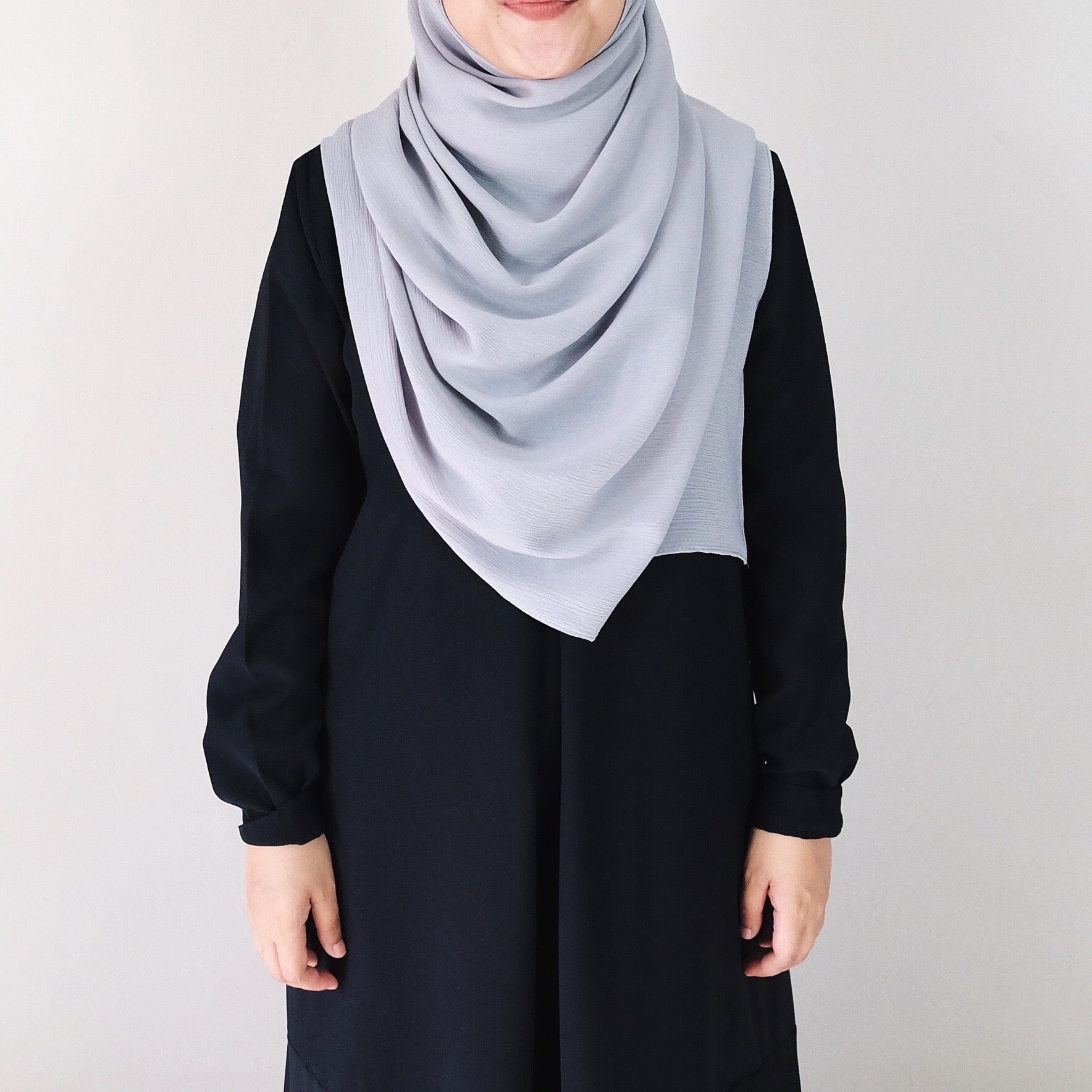 Textured Chiffon : Light Grey