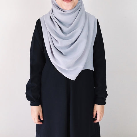 Textured Chiffon : Light Grey