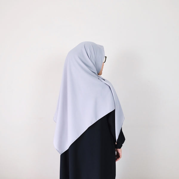 [Scarf 50"] Basic Georgette : Light Grey