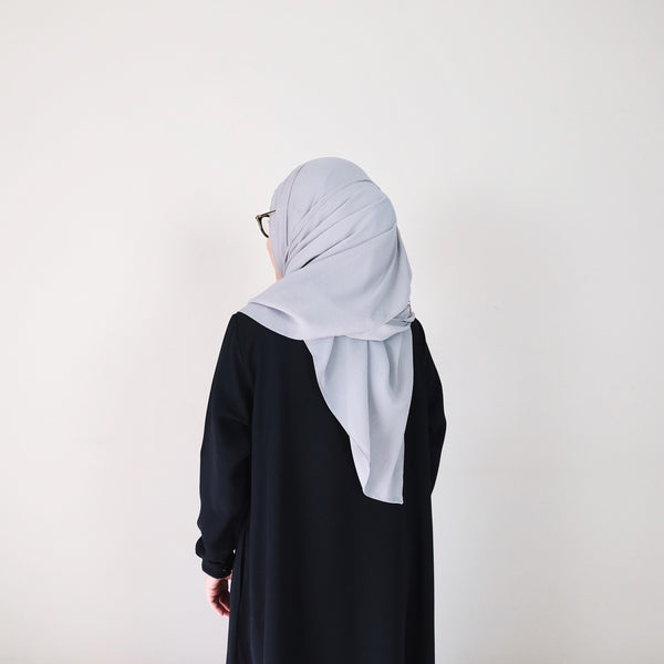 Textured Chiffon : Light Grey