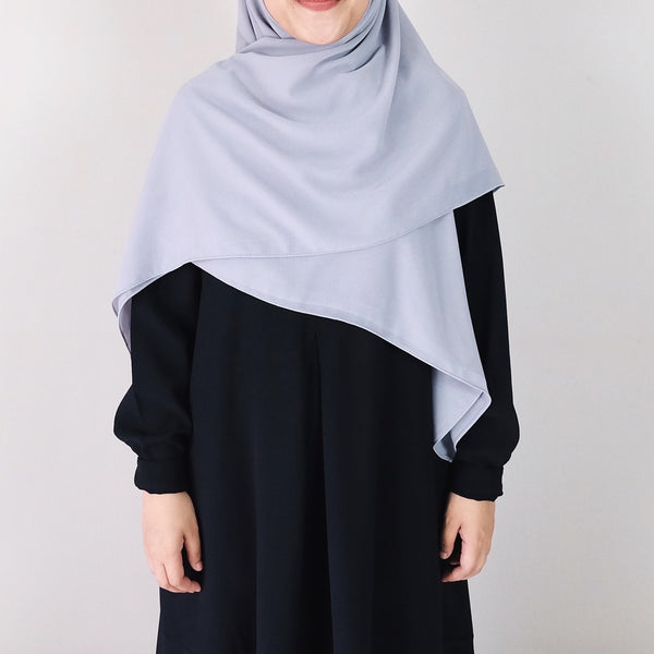 [Scarf 50"] Basic Georgette : Light Grey