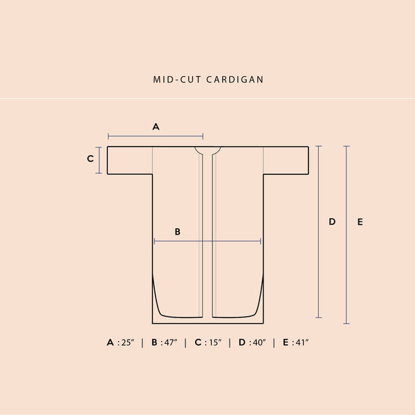 Mid-Cut Cardigan : Hazel