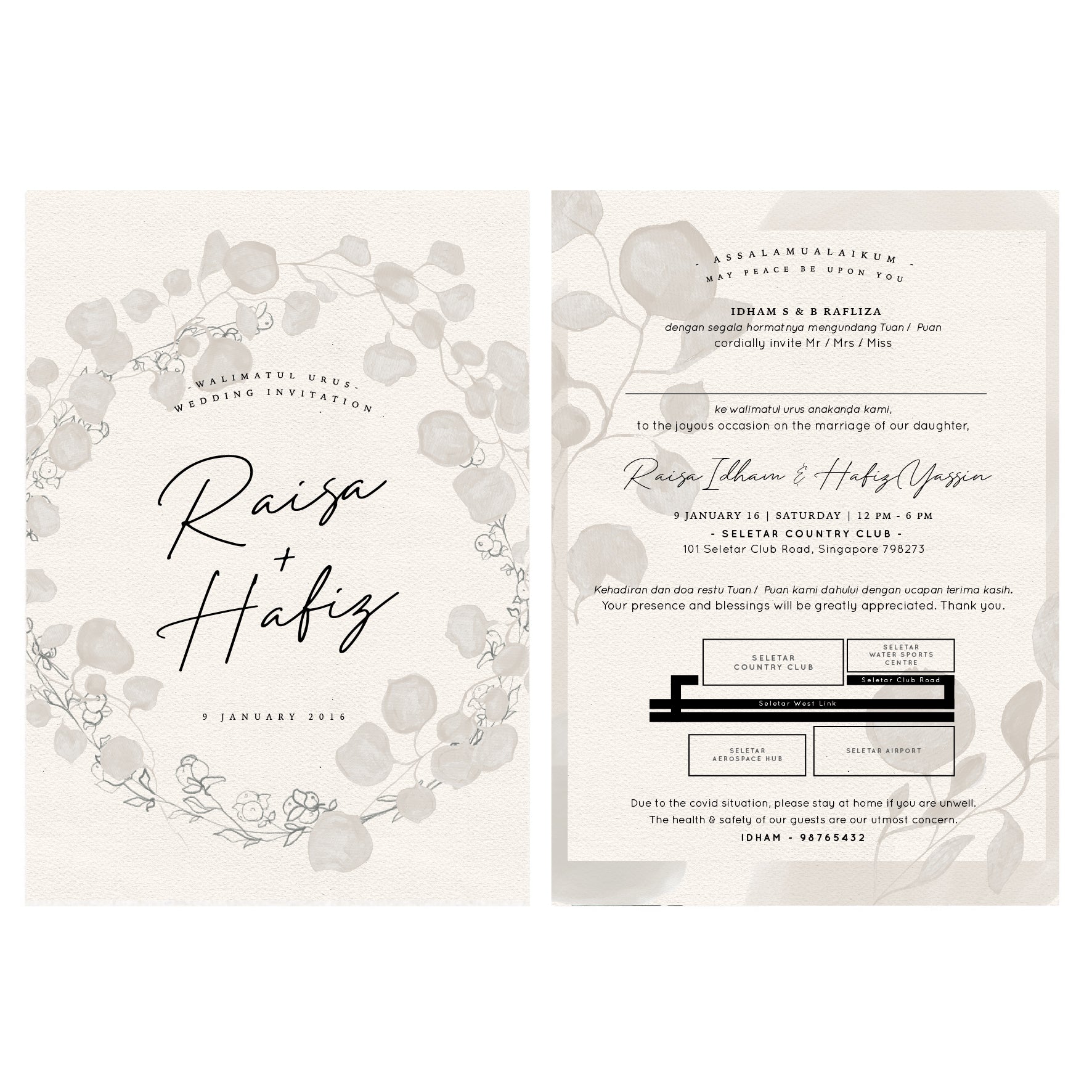 Invitation Card : Monochrome B