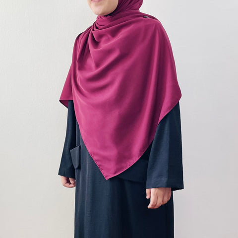 Super Wide Shawl (MS) : Mulberry