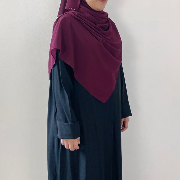 Tie-Back Shawl : Mulberry