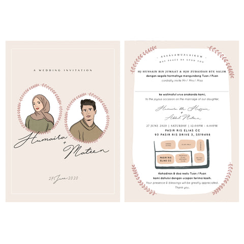 Invitation Card : Custom Illustration
