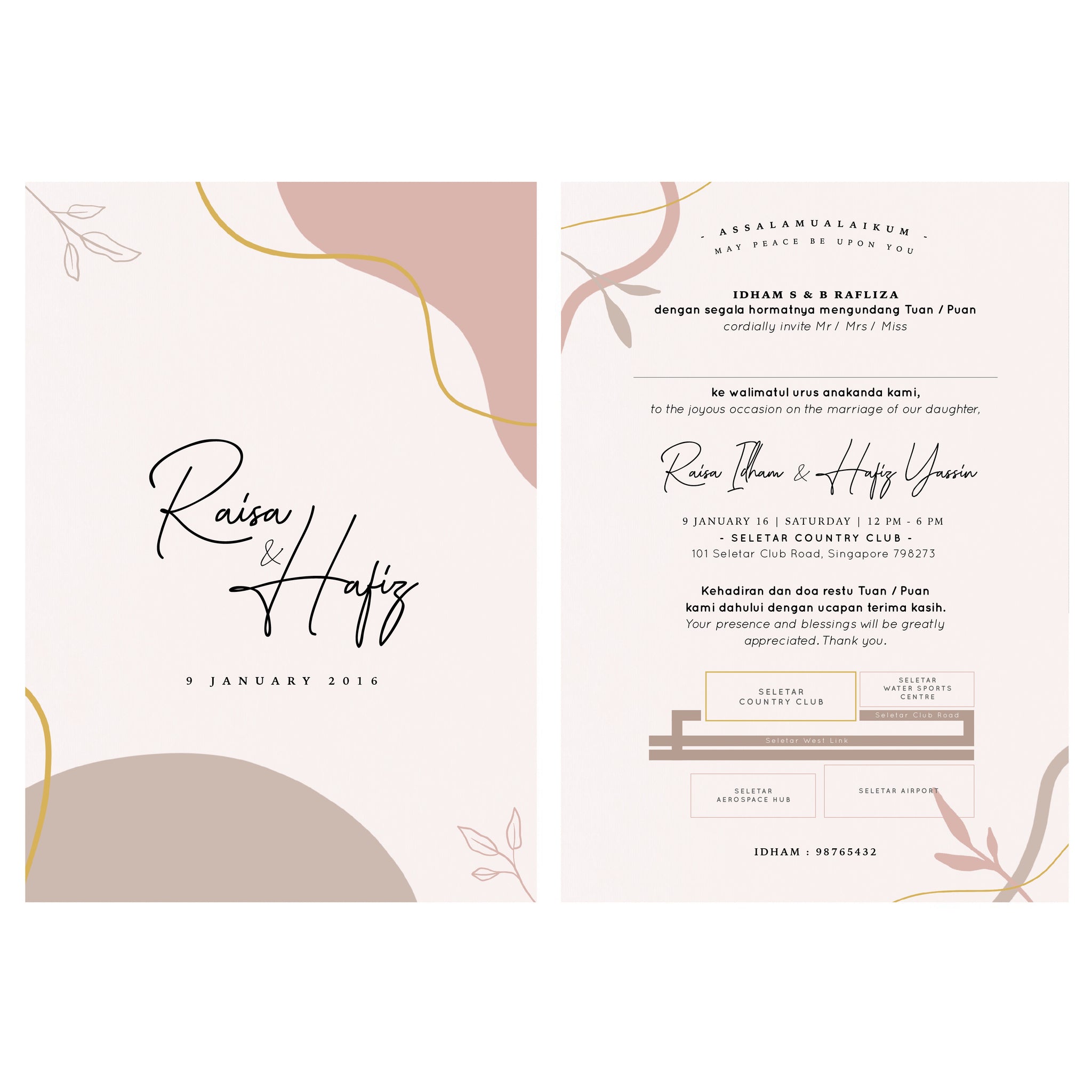 Invitation Card : Abstract A