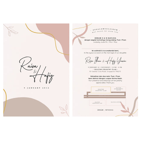 Invitation Card : Abstract A