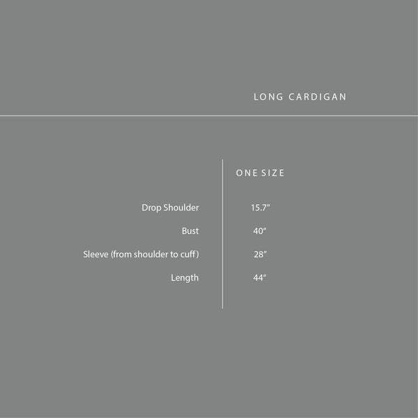 Long Cardigan : Dark Grey