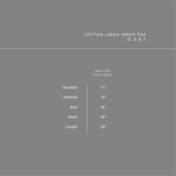 Cotton Linen Top : D