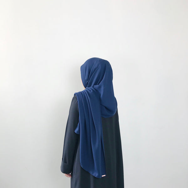 AS/IS - Korean Chiffon : Navy