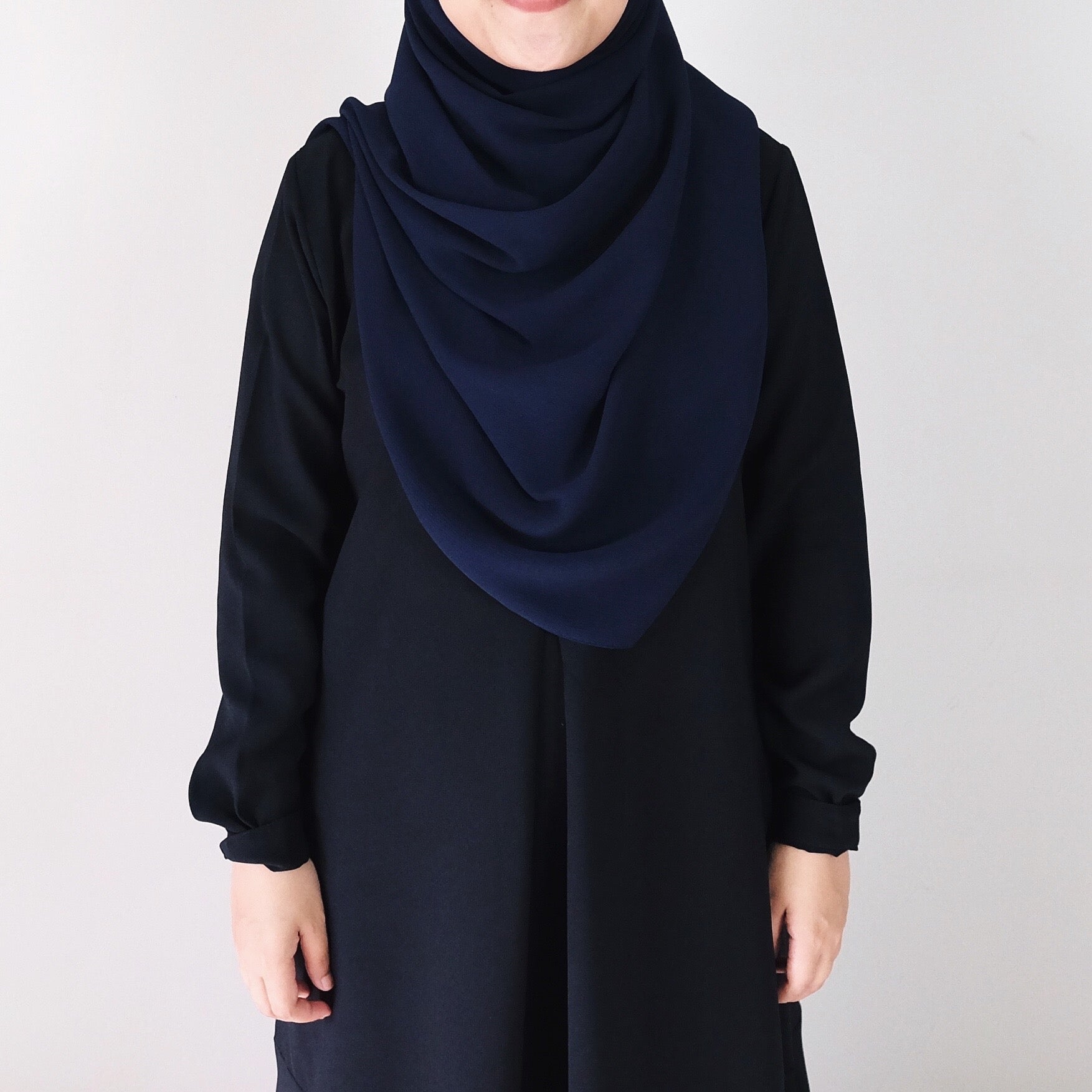 Textured Chiffon : Navy